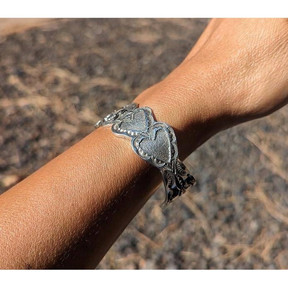 Navajo Bracelet Horse Cuff Sterling Silver Native Am Jewelry sz 7in** - Picture 6 of 8